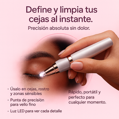 Elimina el vello facial , sin dolor ni irritación